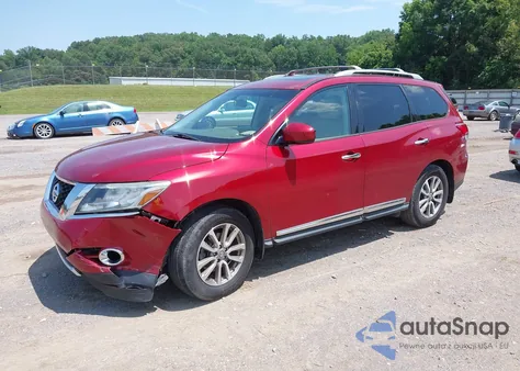 2014 Nissan Pathfinder Sl из США, поврежденный, VIN 5N1AR2MM9EC728517